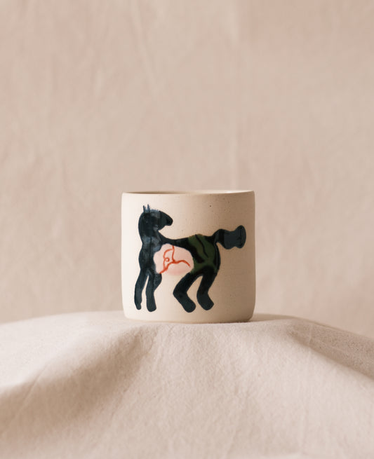 Vaso Caballo y Rosa 02